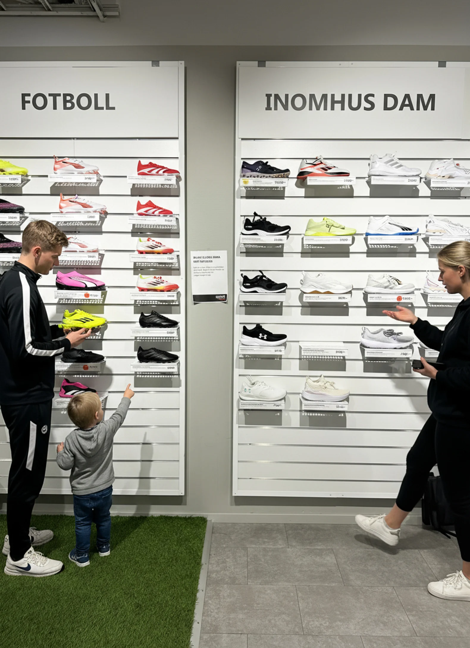 Sportbutik inredd av Smålandsinredningar